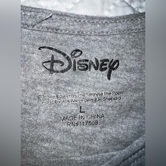 Disney Gray T-Shirt with Zebra Pooh Design - Picture 5 of 5